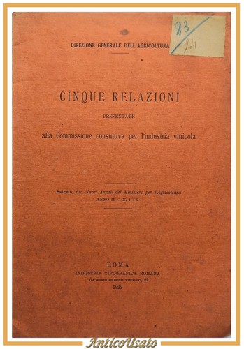 Cinque relazioni presentate - relazioni,
